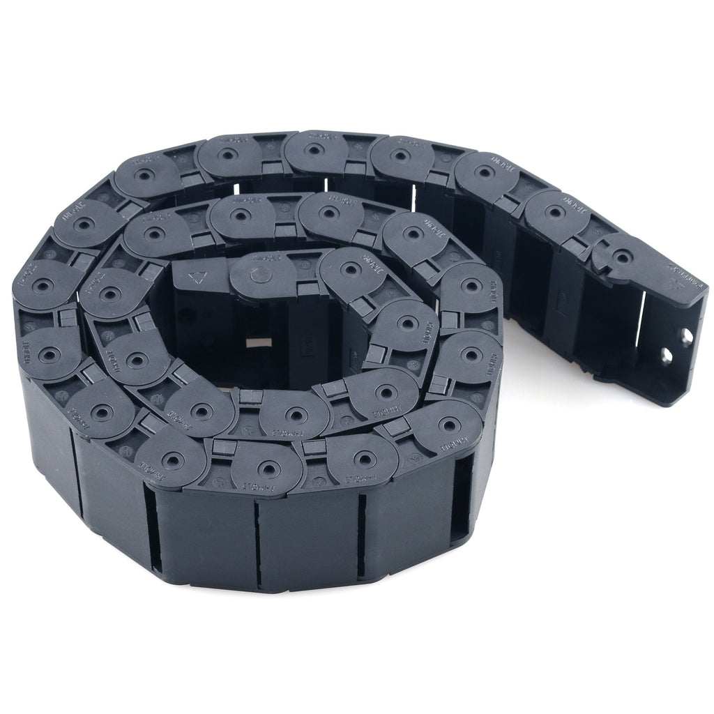  [AUSTRALIA] - Cable Drag Chain, URBEST 18mm x 50mm Wire Carrier 1 M/ 3.3Ft Plastic Black Towline Machine Tool