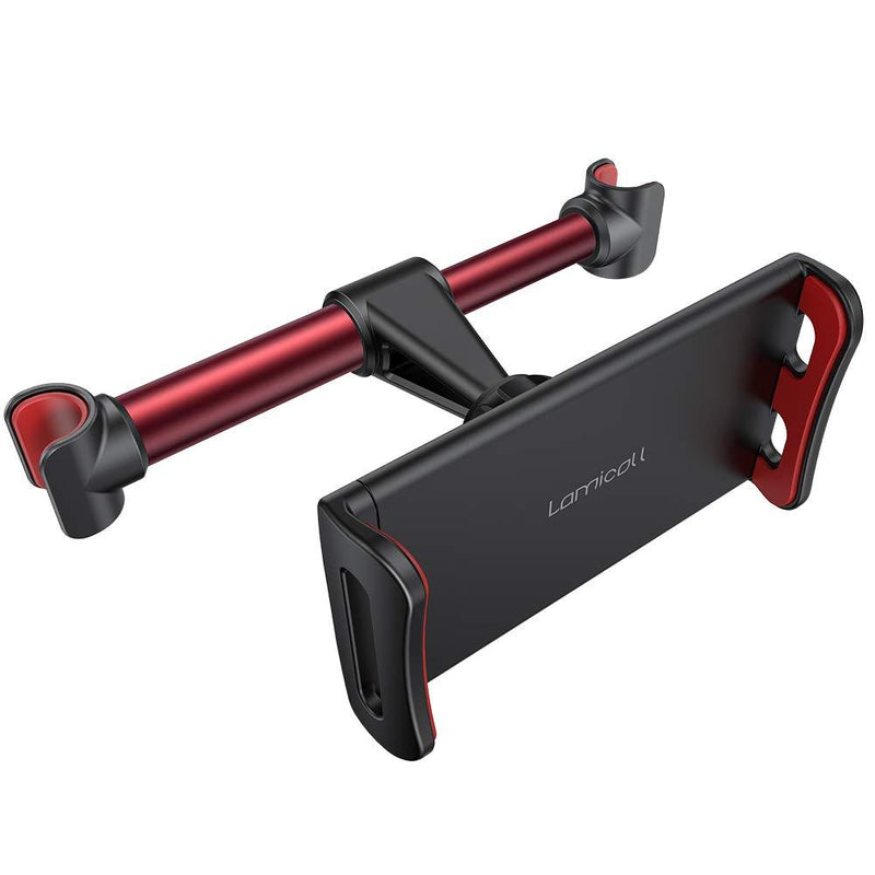 [AUSTRALIA] - Car Headrest Mount, Lamicall Tablet Headrest Holder - Stand Cradle Compatible with Devices Such as iPad Pro Air Mini, Galaxy Tabs, Other 4.7-10.5" Cellphones and Tablets - Red