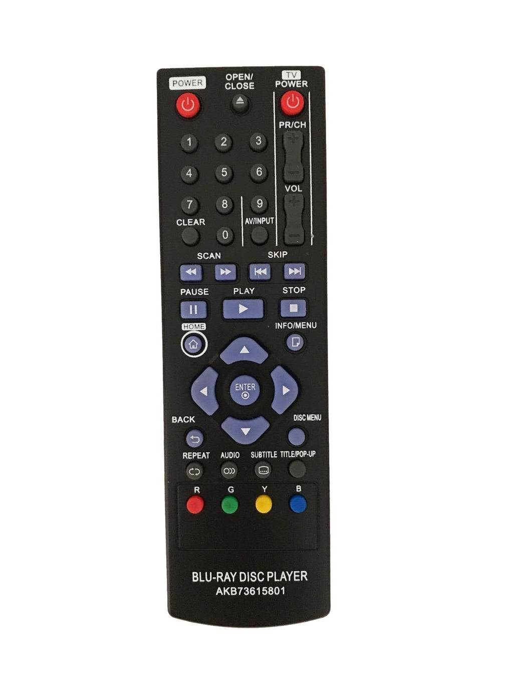 New Replacement Remote Control for BPM25 AKB73215304 BP145 BP145N BD530 LG Blu-ray Disc Player - LeoForward Australia