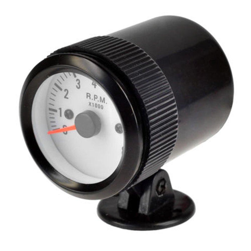  [AUSTRALIA] - Etopars Car Motor Vehicle Black Face 2" 52mm Pointer Tacho Tachometer Gauge Meter LED Light Tacho Gauge