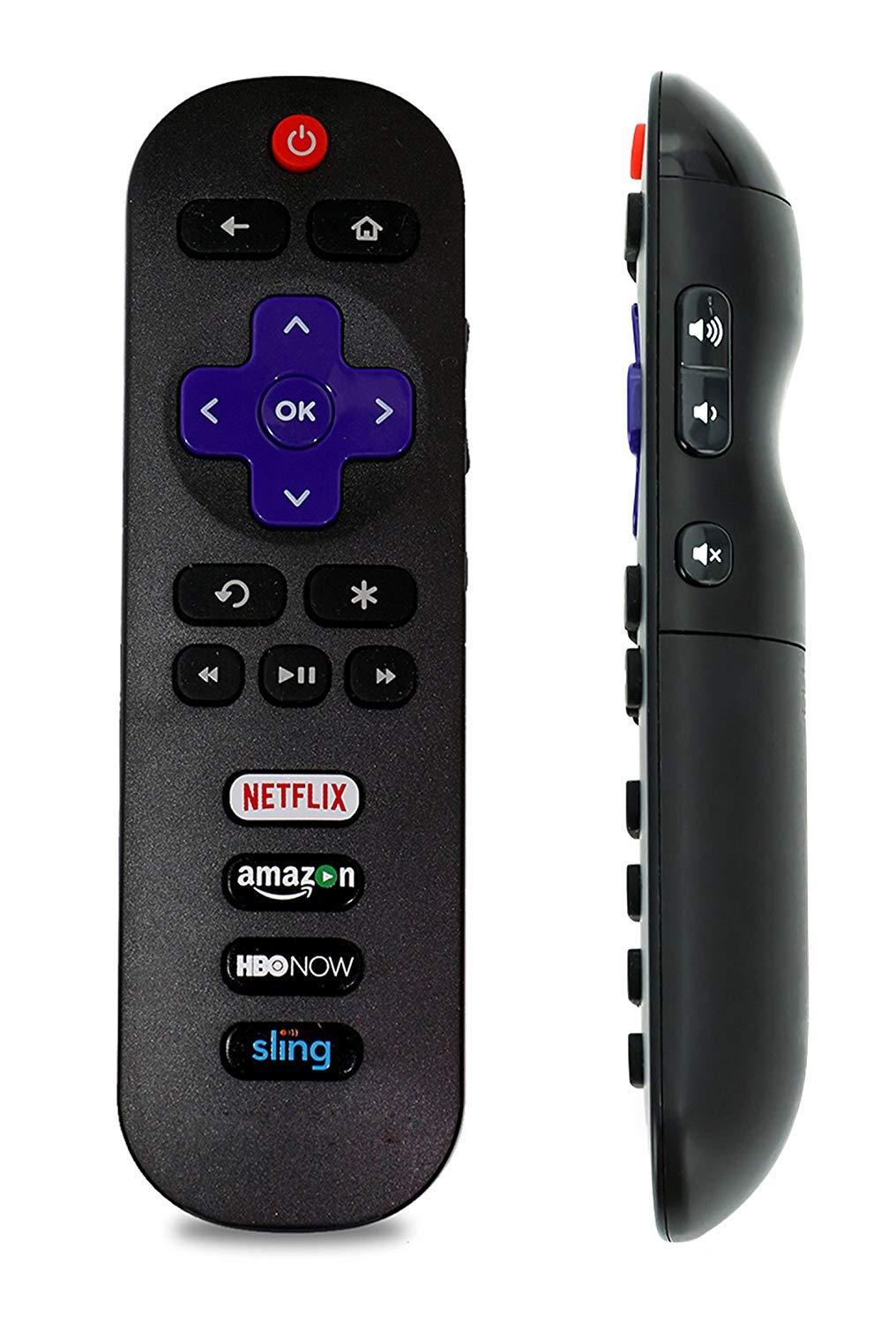 Universal Replacement Remote for TCL Roku Smart TV with Netflix, Amazon, HBO Now, and Sling - LeoForward Australia