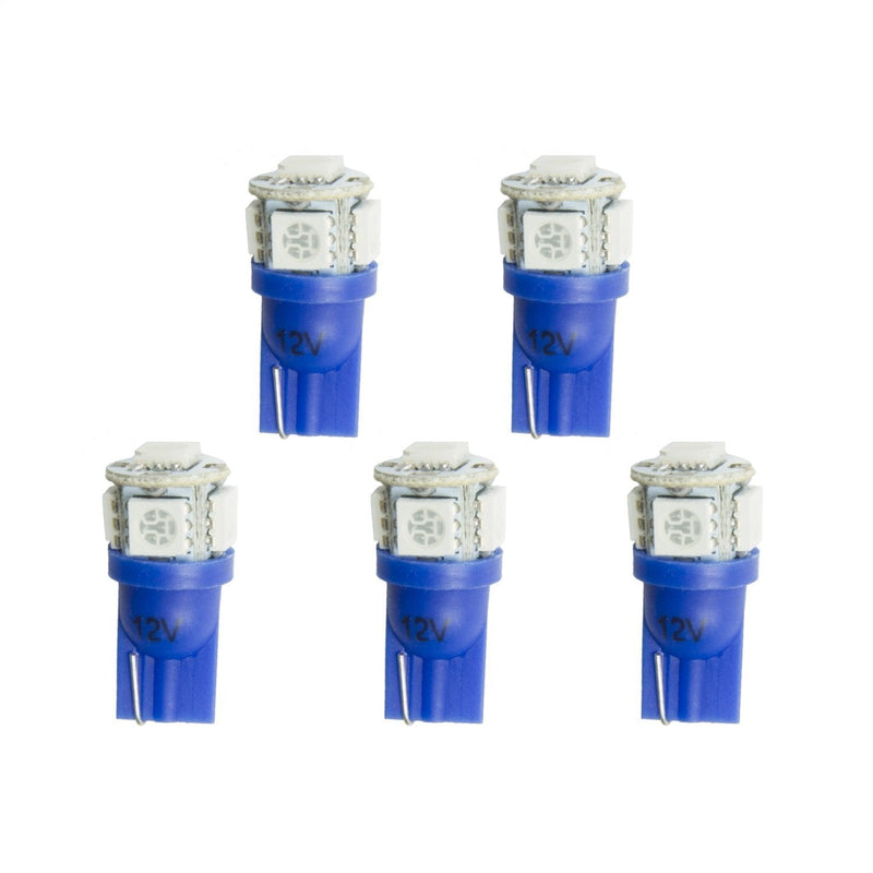  [AUSTRALIA] - AUTO METER 3286-K Blue LED Bulb Kit, 5 Pack