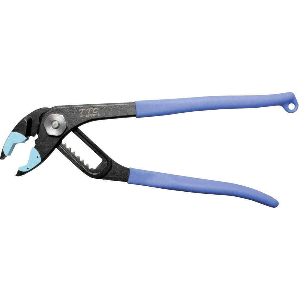  [AUSTRALIA] - Tsunoda WP-250SC-S Water Pump PLA-iers, Resin Jaw Water Pump Pliers, 10-inch w/Spring w/ Spring, 8 adjustments