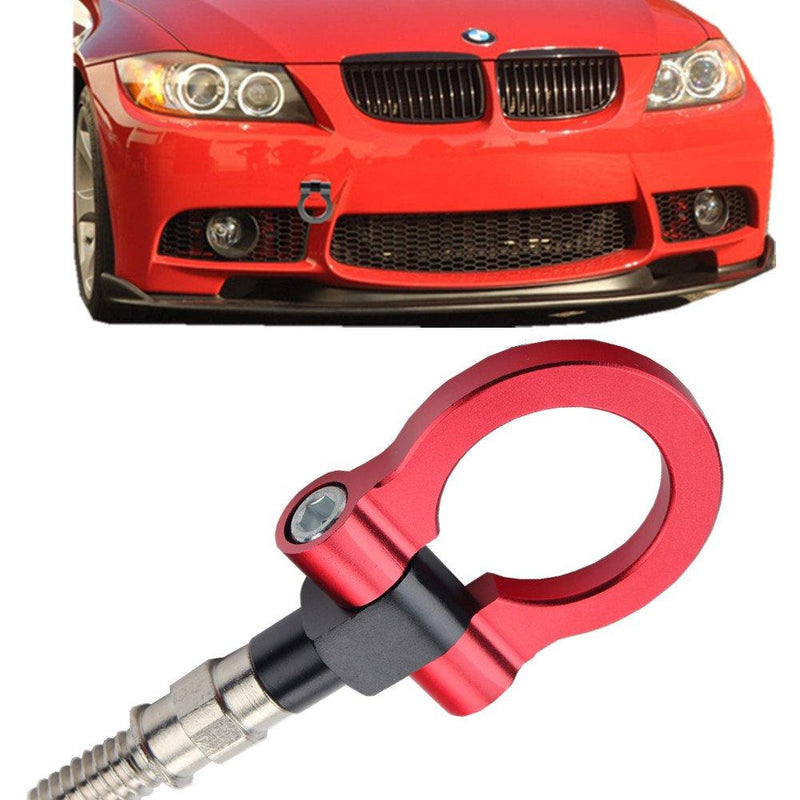 JGR Track Racing Style Tow Hook Towing Eye CNC Aluminum Screw On Front Rear Bumper for BMW 3 Series E36 E46 E90 E91 E92 E93 318 320 323 325 328 330 335 M3 1992 to 2012 Red 3 Series-E36 E46 E90 E91 E92 E93 - LeoForward Australia