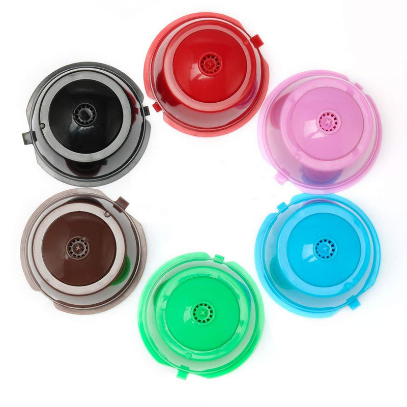 BRBHOM Colorful Dolce Gusto Refillable Capsules Pods Rusable Coffee Filters Set of 6 - LeoForward Australia