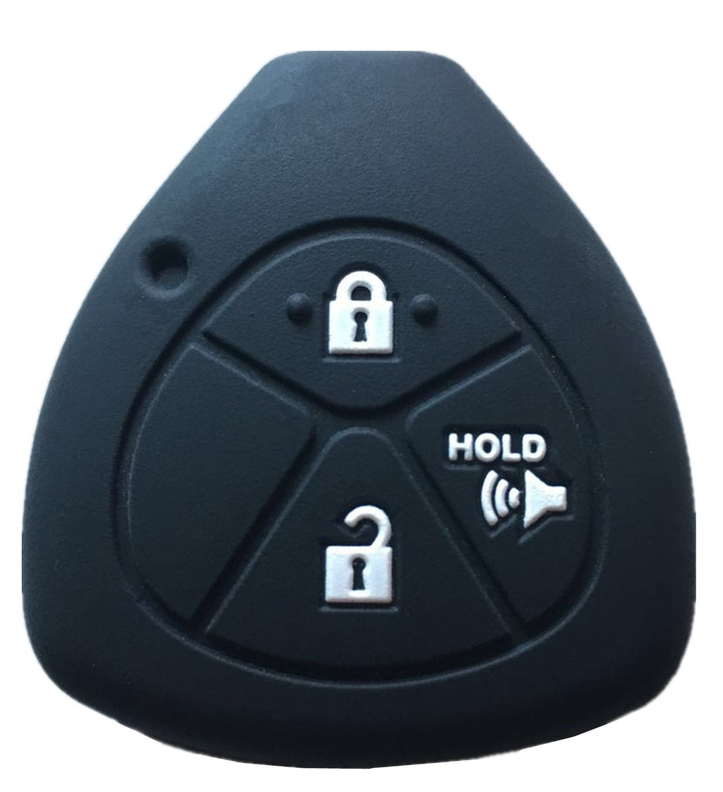  [AUSTRALIA] - Rpkey Silicone Keyless Entry Remote Control Key Fob Cover Case protector For Toyota 4Runner Corolla Matrix RAV4 Venza Yaris Pontiac Vibe Scion iQ tC xB xD HYQ12BBY MOZB41TG
