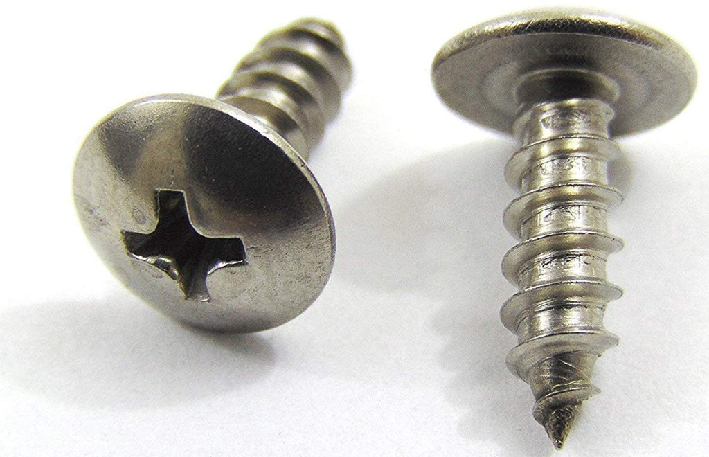  [AUSTRALIA] - #6 x 1/2" Stainless Truss Head Phillips Wood Screw (100pc) 18-8 (304) Stainless Steel Screws by Bolt Dropper #6 x 1/2"