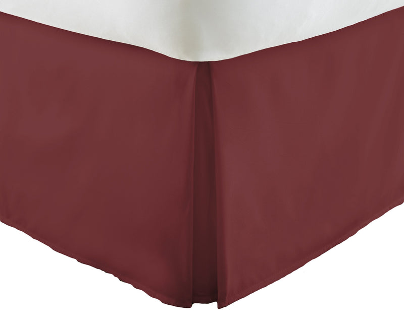  [AUSTRALIA] - Simply Soft Pleated Bed Skirt, California King, Burgundy