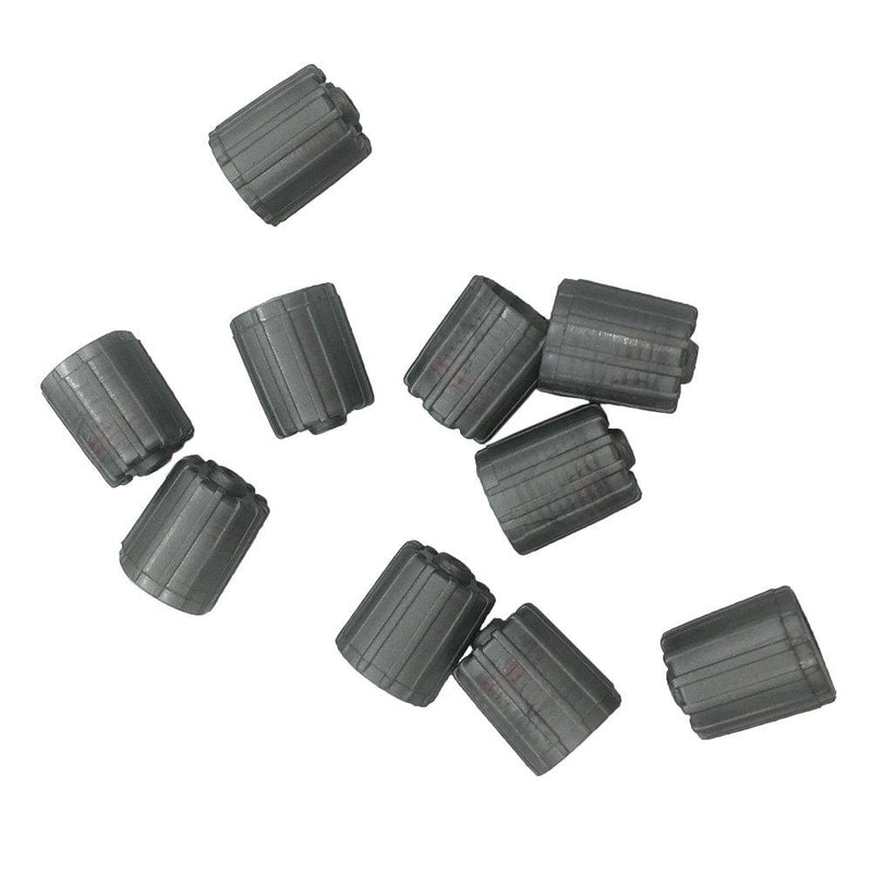 Germban 10pcs Plastic Gray Tire Valve Stem Caps TPMS Tire Cap with Gasket - LeoForward Australia