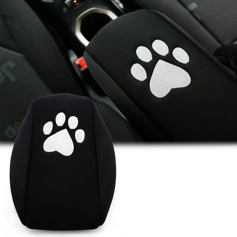 Yoursme Neoprene Center Console Black Dog Paw Armrest Pad Cover Protector Cushion Fit for Jeep Renegade 2015 2016 2017 2018 2019 - LeoForward Australia