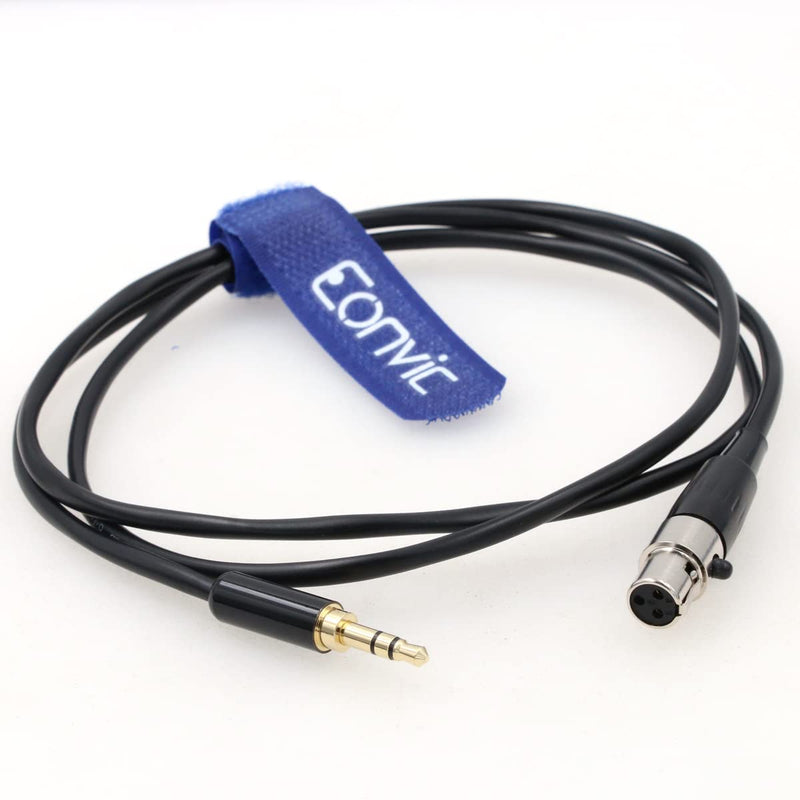  [AUSTRALIA] - Eonvic 3.5mm 1/8" TRS Male Plug to 3 pin Mini-XLR Female Pro Lapel Mic Audio Cable (100cm/39inch) 100cm/39inch