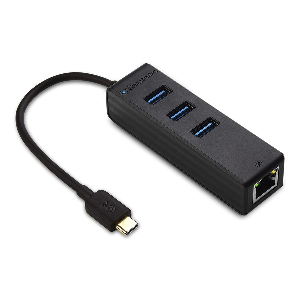 Cable Matters 3 Port USB C Hub with Ethernet (USB C to Ethernet Hub) - Thunderbolt 4 / USB4 / Thunderbolt 3 Port Compatible with MacBook Pro, Dell XPS 13, 15, HP Spectre x360, Surface Pro and More - LeoForward Australia