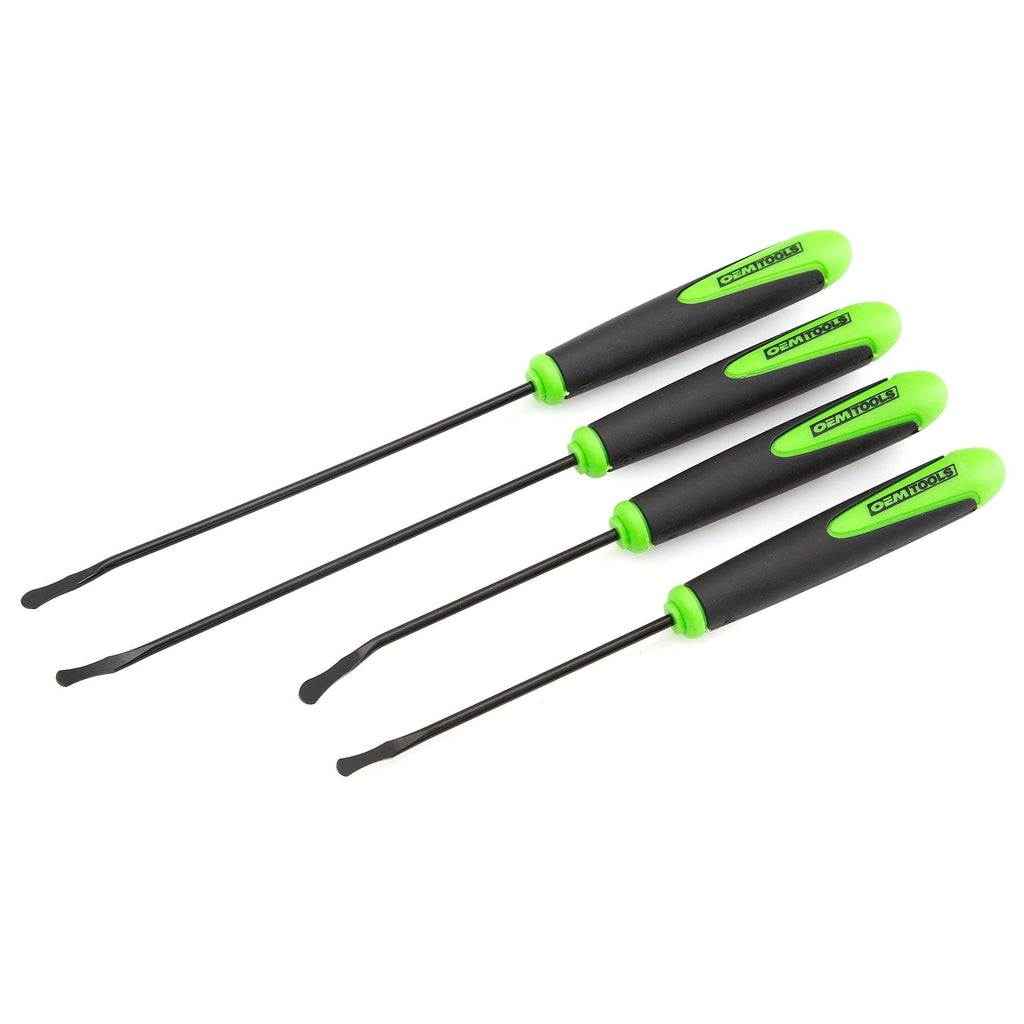  [AUSTRALIA] - OEM TOOLS 25429 O-Ring and Seal Remover Set | Perfect for Removing & Replacing O Rings & Seals | Perfect for Mechanics & Home Garages | 4 Pack: Includes 2 Contoured & 2 Spoon Tips | Green & Black