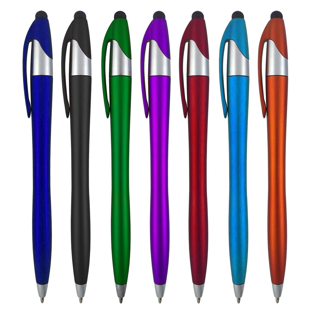 Stylus Pens - 2 in 1 Touch Screen & Writing Pen, Sensitive Stylus Tip, For Your iPad, iPhone, Nook, Samsung Galaxy & More - Assorted Colors, 7 pack Smooth Barrel - LeoForward Australia