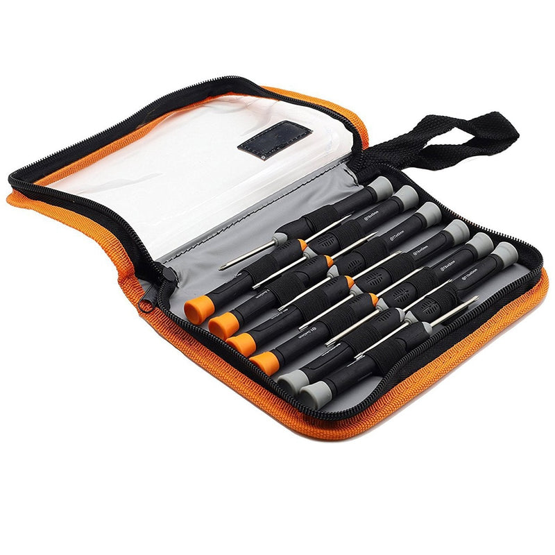  [AUSTRALIA] - Finder 12 in 1 Precision Torx Screwdriver Set with T6 T7 T8 T9 T10 Star Philip Slotted Magnetic Screwdrivers for Phone/Mac/Computer/Watch Repairing Industrial Level Chrome Vanadium Steel 12 Piece