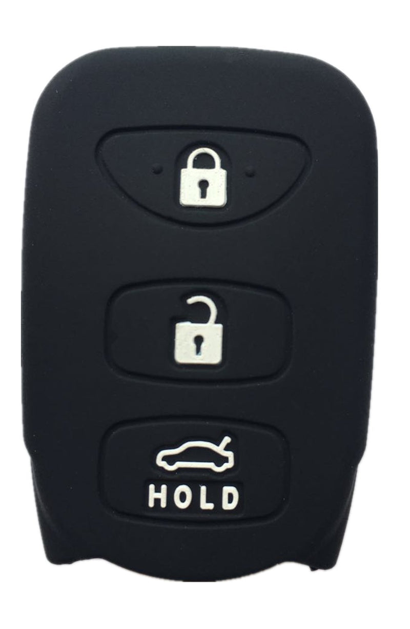  [AUSTRALIA] - Rpkey Silicone Keyless Entry Remote Control Key Fob Cover Case protector For Hyundai Accent Elantra Sonata Kia Optima Rondo Spectra 95430-2G202 95430-3X500 95430-3K200 95430-3K201 OSLOKA-310T