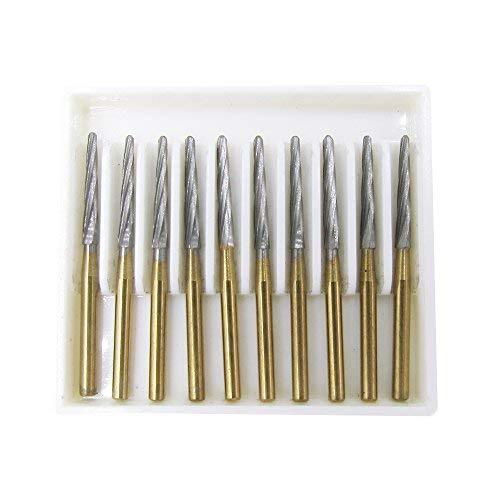 10pcs Tungsten Carbide Grinding Burs FG by Pwhite - LeoForward Australia