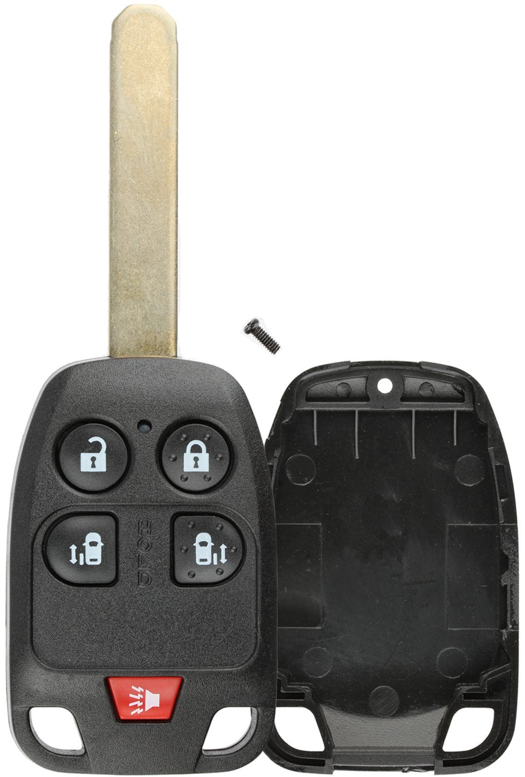 [AUSTRALIA] - KeylessOption Keyless Entry Remote Uncut Blank Key Blade Fob Shell Case Cover Buttons For Odyssey N5F-A04TAA