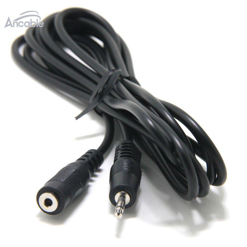 Ancable 2-Pack 6-Feet 3.5mm 1/8" TS Mini Mono Audio Plug Male to Female Extension Cable for 12V Trigger,IR Sensor/Receiver/Extender/Blaster/Repeater,CB/Ham Radio PA Speaker and FM/AM Antenna - LeoForward Australia