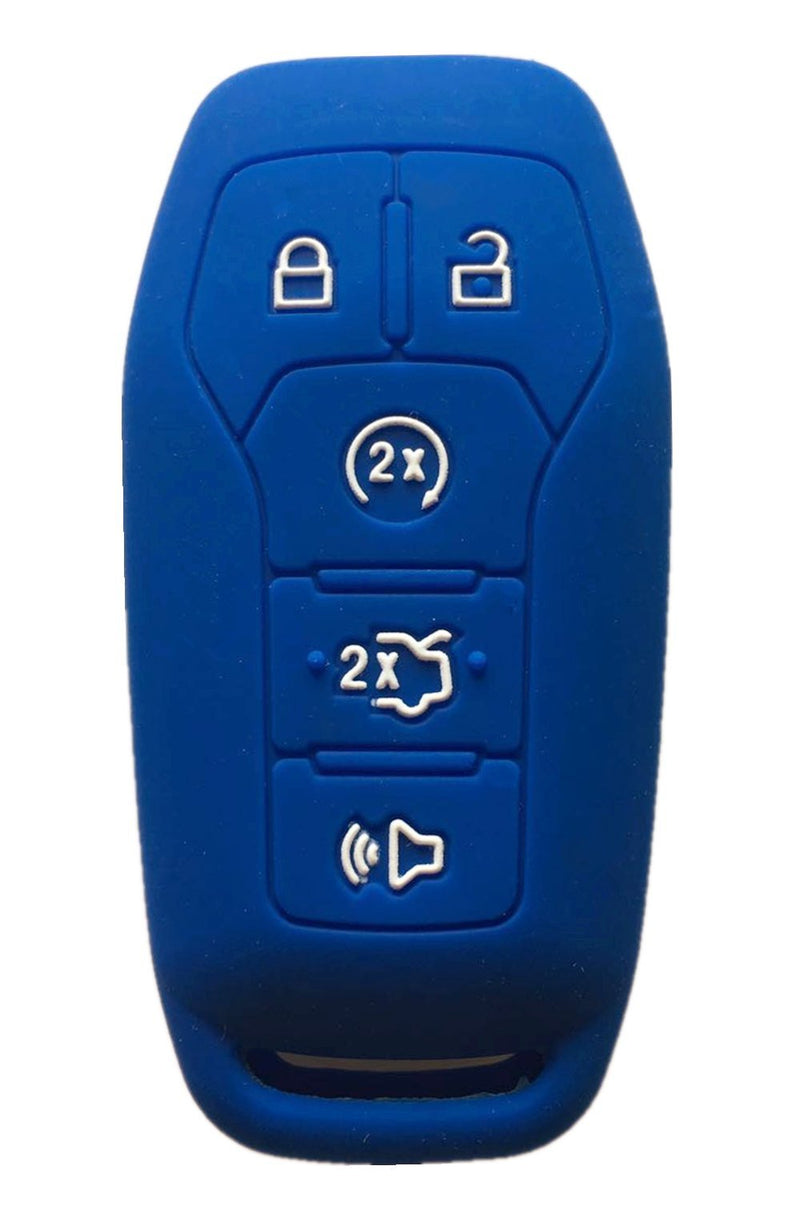  [AUSTRALIA] - Rpkey Silicone Keyless Entry Remote Control Key Fob Cover Case protector For 5 Button 2015 2016 Ford Mustang Lincoln MKZ MKC MKX M3N-A2C31243300 EJ7T-15K601-AF 164-R7991