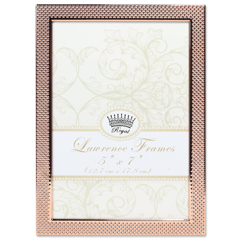  [AUSTRALIA] - Lawrence Frames Lawrence Royal Designs 5x7 Fawn Pin Dot Pattern Copper Picture Frame