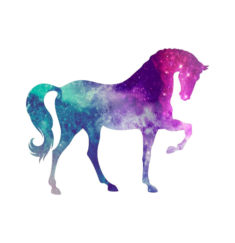  [AUSTRALIA] - Vinyl Junkie Graphics Horse Custom Sticker Graphic Decal for Notebook car Truck Laptop Many Color Options (Starry Sky) Starry Sky