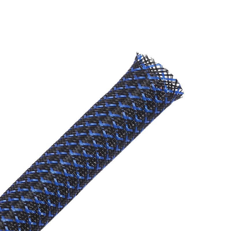  [AUSTRALIA] - 100ft - 1 inch PET Expandable Braided Sleeving – Blackblue – Alex Tech braided cable sleeve 1"-100ft