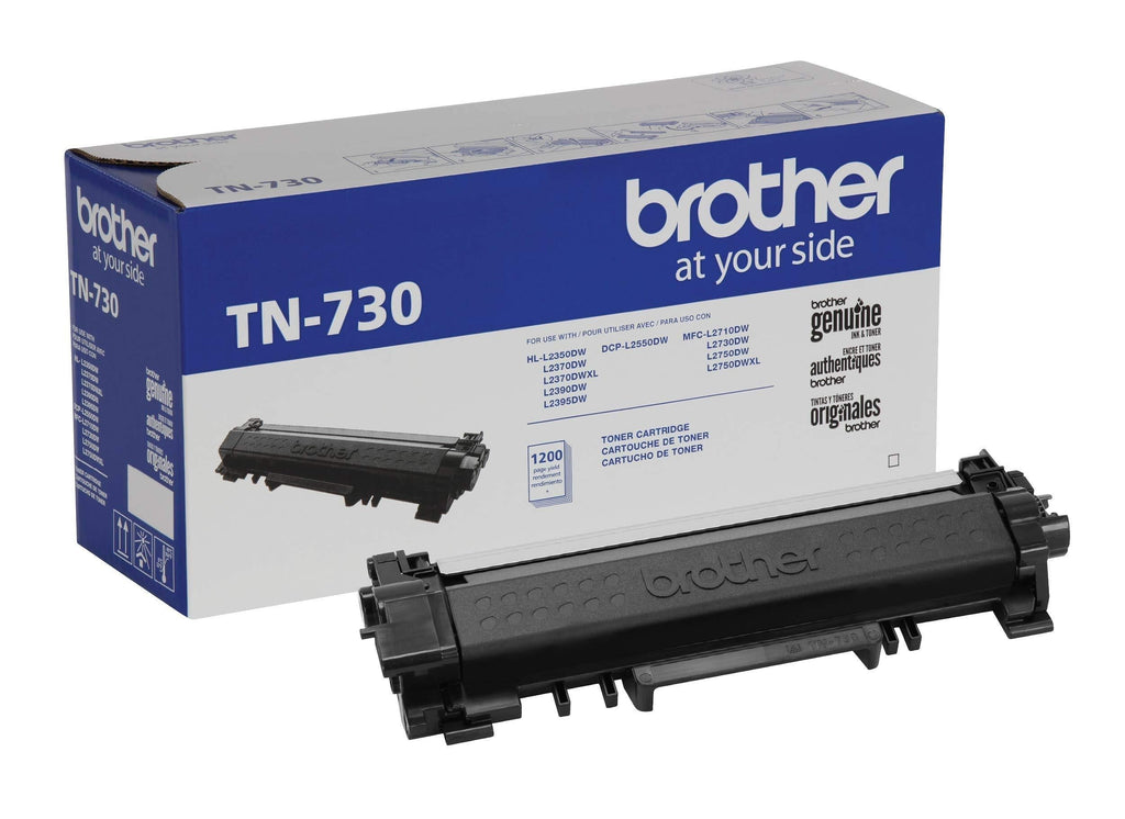 Brother Genuine Standard Yield Toner Cartridge, TN730, Replacement Black Toner, Page Yield Up To 1,200 Pages, Amazon Dash Replenishment Cartridge 1 Pack - LeoForward Australia