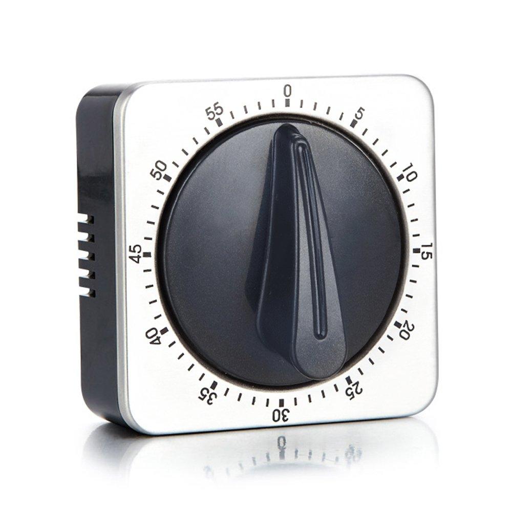  [AUSTRALIA] - Kitchen Timer with 80dB Alarm Sound Magnetic Countdown Timer,Home Cooking Baking Washing Steaming Manual Timer,Stainless Steel Face Mechanical Timers