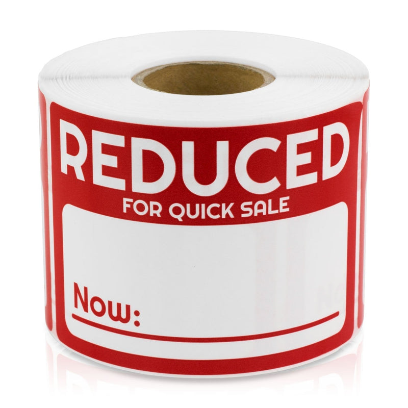 Reduced Now for Quick Sale 2" x 3" Point of Sale Discount Pricing Retail Labels Stickers (Red / 300 Labels per roll / 1 Rolls) 1 Roll - LeoForward Australia