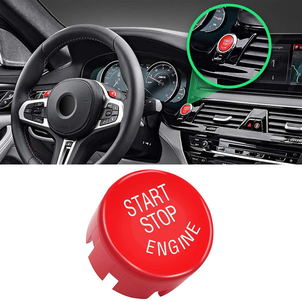 Sports Red Start Stop Engine Switch Button for BMW,Jaronx Engine Power Ignition Start Stop Button Replacement(Fits: BMW 1 2 3 4 5 6 7 X1 X3 X4 X5 X6/ F30 F10 F01 F15 F25 G30 G31 G11 G12) BMW Start/Stop Button - LeoForward Australia