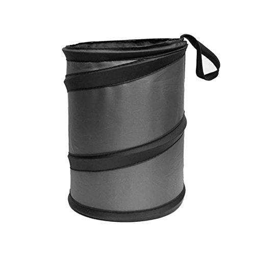 FH Group FH1120GRAY Gray Car Garbage Trash Can (Collapsible and Compact) - LeoForward Australia