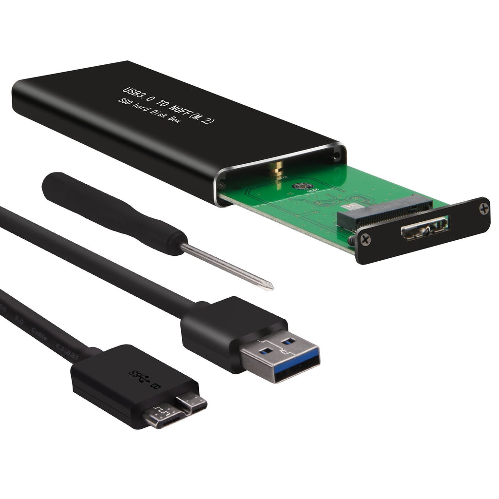 M.2 SATA SSD to USB 3.0 External SSD Reader Converter Adapter Enclosure with UASP, Support NGFF M.2 2280 2260 2242 2230 SSD with Key B/Key B+M - LeoForward Australia