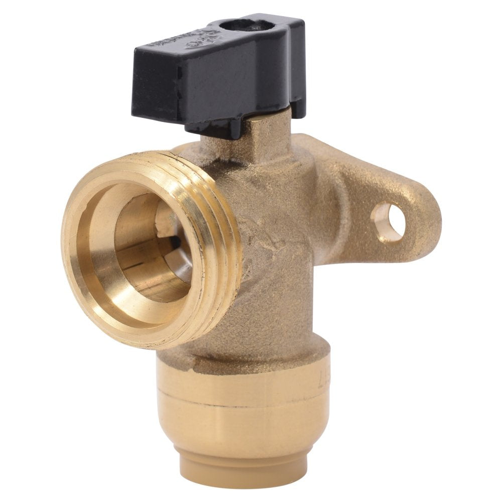  [AUSTRALIA] - Sharkbite 25560LFA Washing Machine Angle Valve, 1/2 Inch x 3/4 Inch MHT Garden Hose Valve, Push-to-connect Copper, PEX, CPVC, PE-RT Pipe