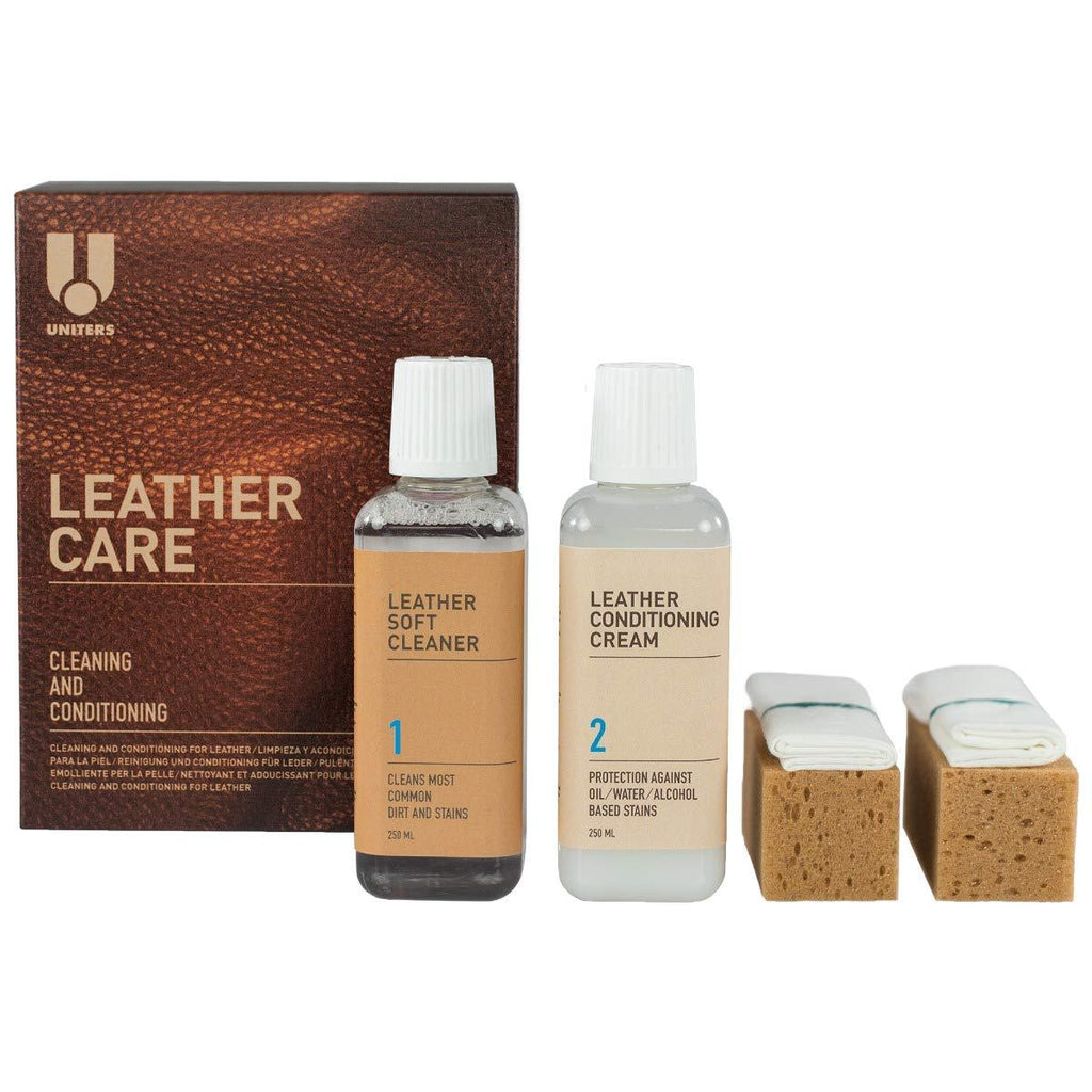  [AUSTRALIA] - UNITERS Cleaning and Conditioning Leather Care Kit - 250ml