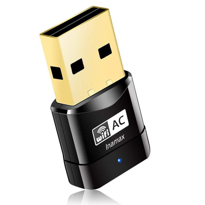 USB WiFi Adapter, AC600 Mini Wireless Network WiFi Dongle for PC/Desktop/Laptop, Dual Band (2.4G/150Mbps+5G/433Mbps) 802.11 ac, Support Windows 10/8/8.1/7/Vista/XP, Mac OS 10.6-10.15 - LeoForward Australia