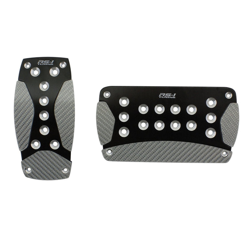  [AUSTRALIA] - Pilot Automotive PM-230EZ 2 Piece Set Aluminum Pedal Pad Automatic Transmissions