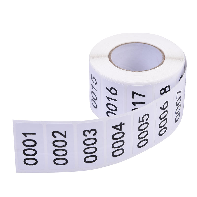Inventory Labels - Consecutive Number Labels Inventory Stickers - Product Claiming Labels 1-1000 Clothes Numbers, Moving Box Numbering 0.75" x 1.5" Size Labels - LeoForward Australia