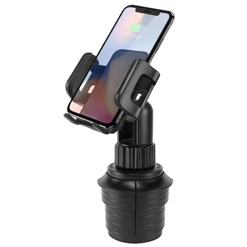  [AUSTRALIA] - Cellet Car Cup Holder Phone Mount, Phone Holder Mount Cradle Universal Adjustable Compatible for All Smartphones Apple iPhone, Samsung Galaxy Note, LG, Moto Google Pixel Regular Neck 6 inch