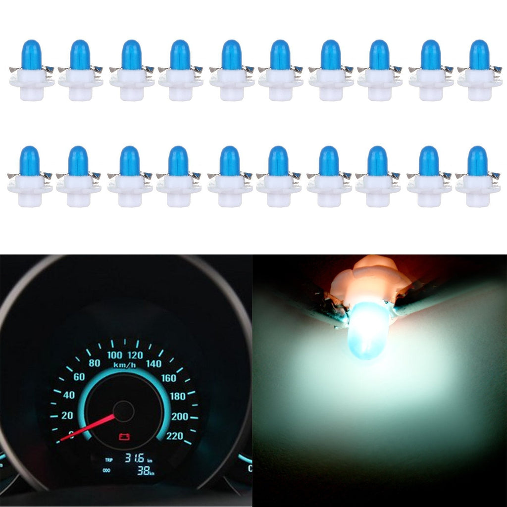  [AUSTRALIA] - cciyu 20 Pack Blue T5 B8.4D Tri-cell 5050 1SMD LED Car Dashboard Dash GaugeSide Indicator Light Lamps