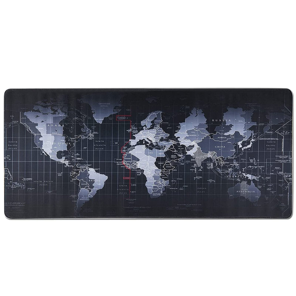 Extended XXL Gaming Mouse Pad - Portable Large Desk Pad - Non Slip Water Resistant Rubber Base, World Map , Gaming Mouse Pad Keyboard Pad. Large Area for Keyboard and Mouse - LeoForward Australia