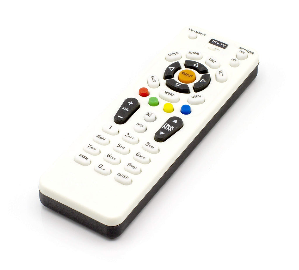 Simplified Remote Control Compatible with DIRECTV (Now AT&T) Receivers- Extra-Long Life Batteries and Proprietary Code List - Programming Manual for Direct tv Equipment, NO DVR Buttons Mini Remote White - LeoForward Australia