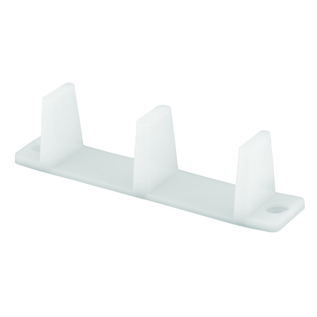  [AUSTRALIA] - Prime-Line MP6563-4 Sliding Closet Door Bottom Guide, 4-3/16 in, Plastic, White, Pack of 4, 4 Piece