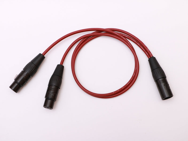  [AUSTRALIA] - Male 5pin XLR to 2 Port Female 3pin XLR Balanced Audio Cable 6N OFC for Arri Alexa