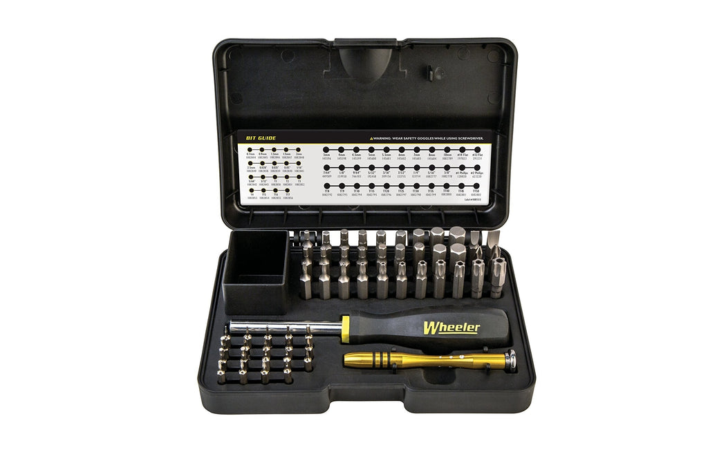  [AUSTRALIA] - Wheeler 55 Piece SAE/Metric Hex and Torx Screwdriver Set for Pistol Rifle Handgun Gunsmithing Rebuild and Maintenance