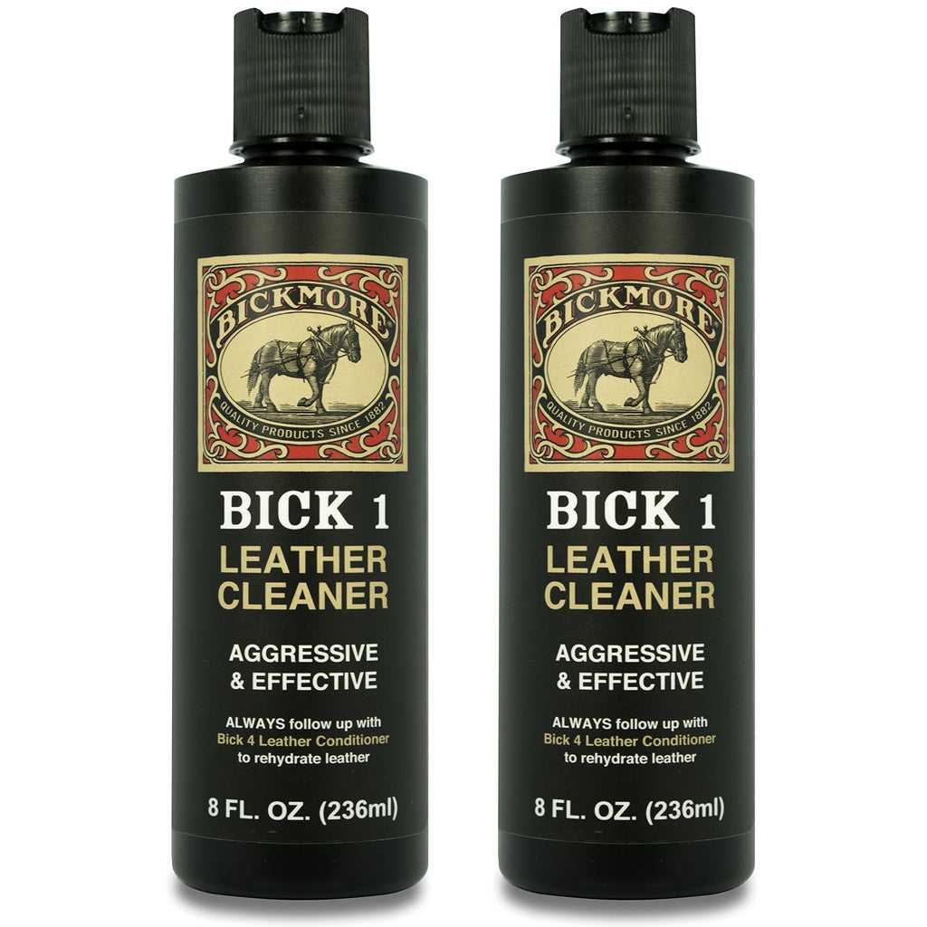  [AUSTRALIA] - Bickmore Bick 1 Leather Cleaner 8 oz (2 Pack) - Clean Dirt, Oil, Sweat, Salt, and Water Stains from All Colored, White, and Black Leather 8 oz (2 Pack)