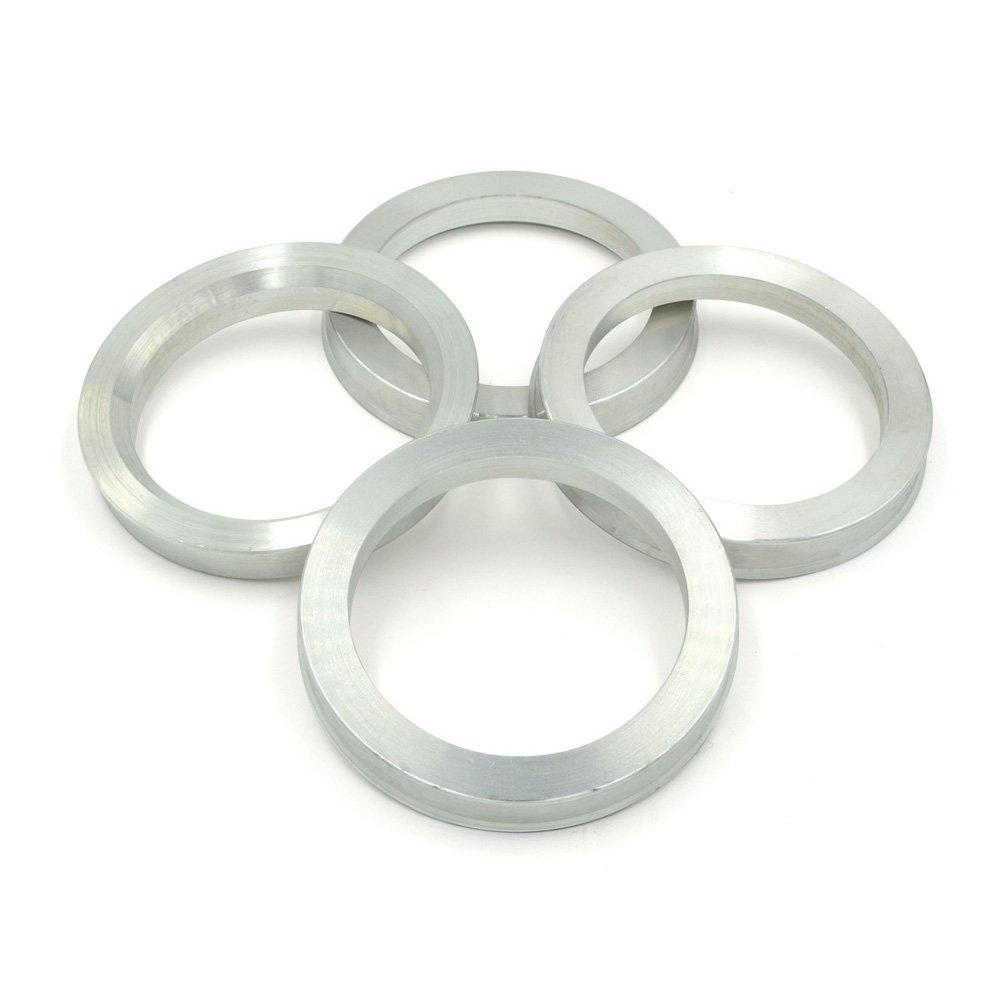  [AUSTRALIA] - GoldenSunny 73.1mm OD to 56.1mm ID Hub Centric Rings, Silver Aluminum Hubcentric Rings for Many Honda Civic/Subaru WRX STI Outback/Mini Cooper, Pack of 4