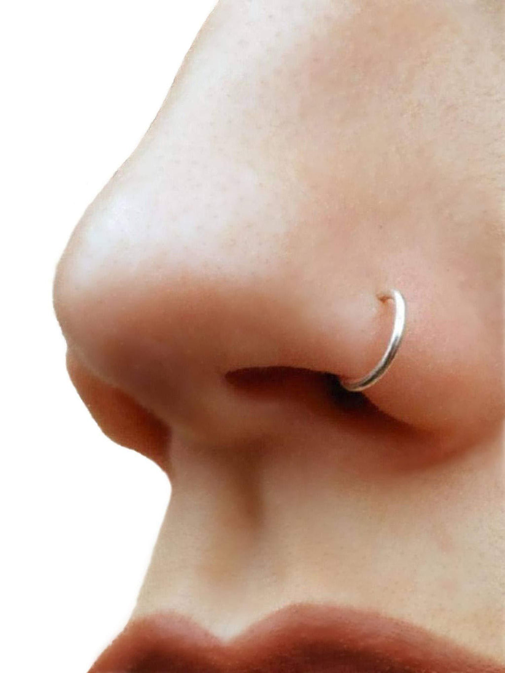 Sterling Silver Faux Clip-On Nose Ring 20g - No Piercing Needed - LeoForward Australia