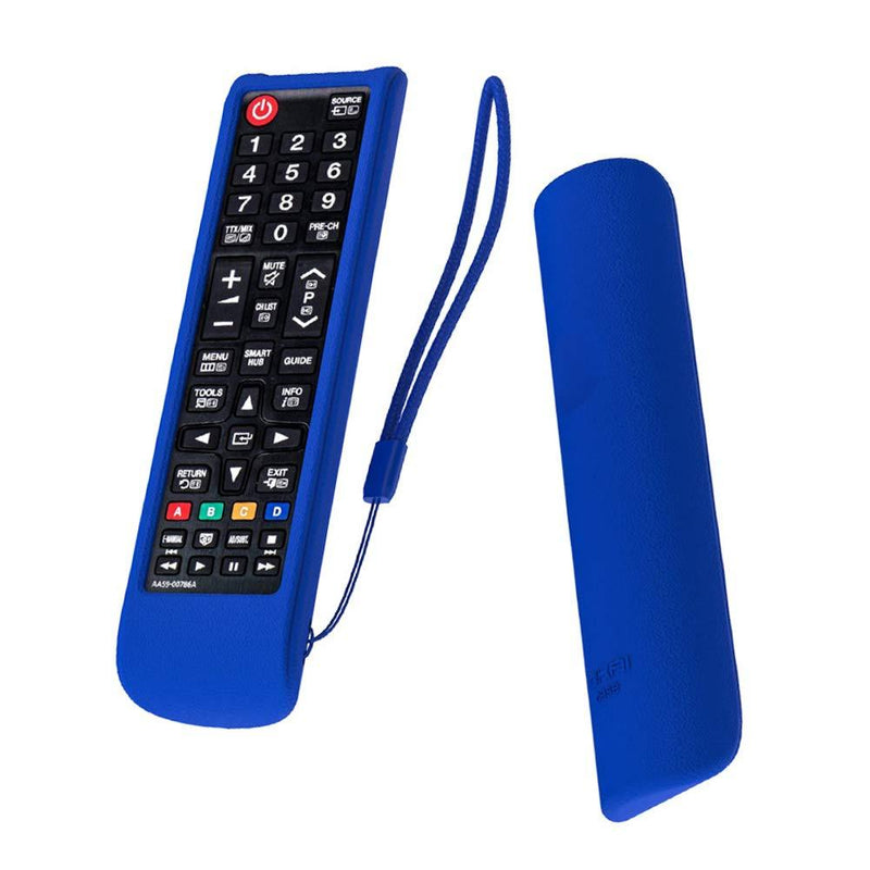 Samsung TV Remote Case SIKAI Shockproof Silicone Cover for Samsung BN59-01315A BN59-01199F AA59-00666A AA59-00741A BN59-01301A Remote Skin-Friendly Washable Anti-Lost with Remote Loop (Blue) Blue - LeoForward Australia