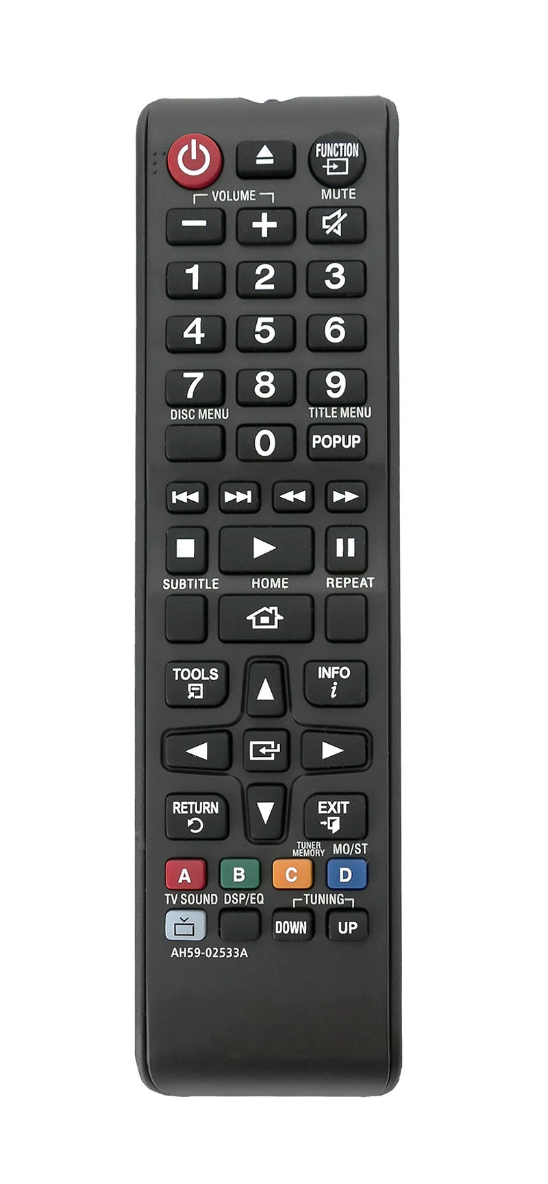 New AH59-02533A Replace Remote fit for Samsung HT-H4530 HT-H5500W-ZA HT-H5530 HT-F4500 HT-H4500 HT-H5500W HT-J4100 HT-J4500 HT-J5500W HT-JM41 HT-J5500/2A Home Theater System - LeoForward Australia
